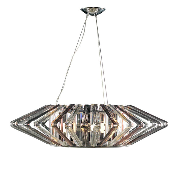 Justice | Bohemia Columba 39 in Clear Crystal Chandelier Pol Chrome