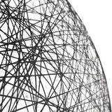 Moooi | Random II Pendant Light - Large Threaded Resin Globe in Black