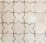 Arto | White Star Tile 25 SQFT (13 Boxes) White
