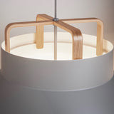 Million Design | Voyage M3 Pendant Light in Ceramic-style Aluminum w Wood