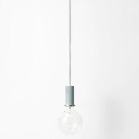 Ferm Living | Socket Pendant Low in Dusty Blue