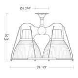 Urban Archaeology | Double Prismatic Industrial Hanging Light