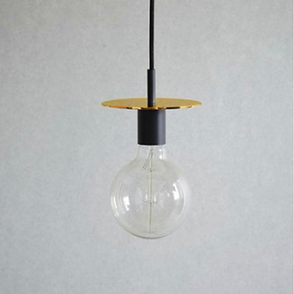 Friends + Founders | LA Lampe Pendant Light - Brass & Black