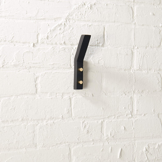 CB2 | Leaning Edge Black Wall Hook