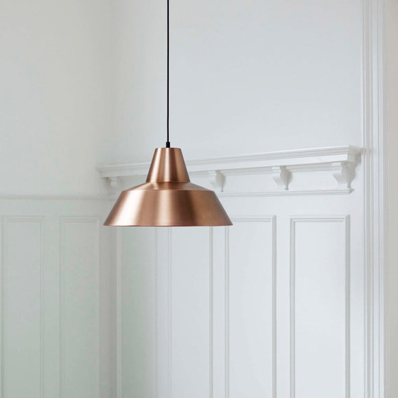 Made by Hand | Workshop Pendant Lamp W3 in Copper & White