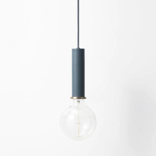 Ferm Living | Socket Pendant High in Dark Blue