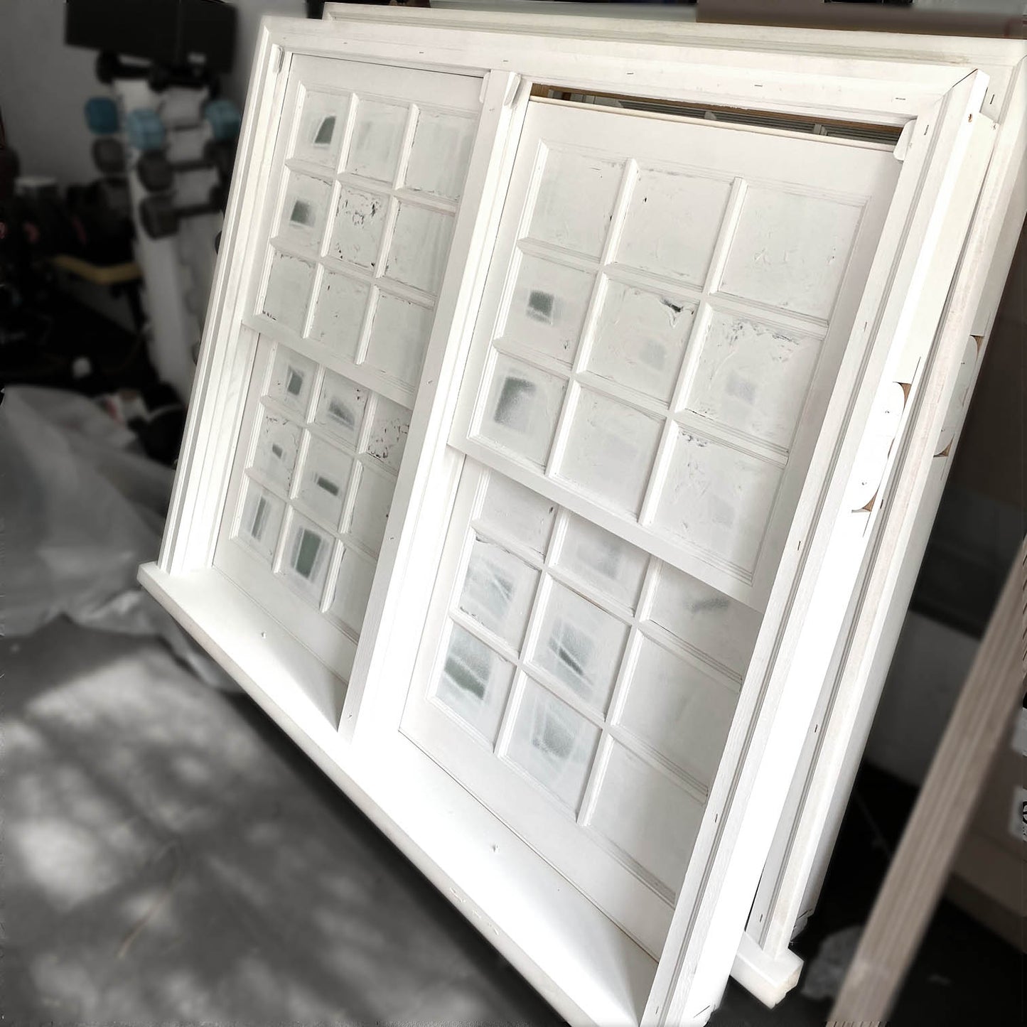 Paramount | 2-Section Double Hung Pine Windows Pine approx 56x48 6 avail Low E