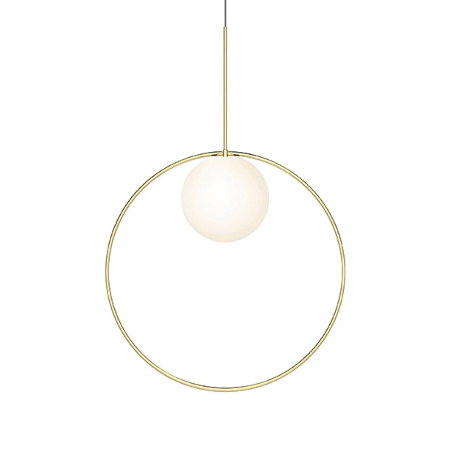 Pablo Designs | Bola Halo Pendant in Brass, Large