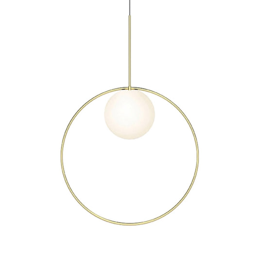 Pablo Designs | Bola Halo Pendant in Brass, Large