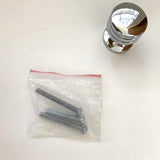 Restoration Hardware, 3 x 1” Roundridge Cabinet Knobs, in Chrome.