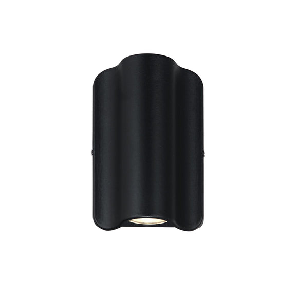 Justice | Cove ADA Large Up & Downlight Outdoor LED Wall Sconce  Matte Blk