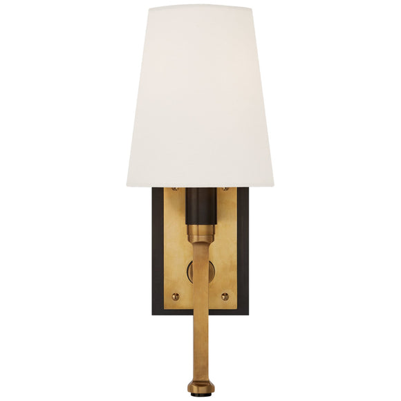 Visual Comfort & Co. | Thomas O'Brien Watson Small Tail Sconce In Bronze With Antique Brass