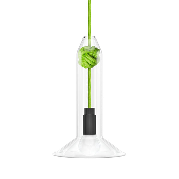 Vitamin Lighting | Small Knot Pendant Light with Green Cord